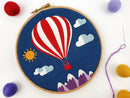 Hot Air Balloon Embroidery Kit