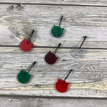 Katrinkles Stitch Markers - Acrylic Skull Stitch Marker Set