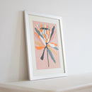 Pink Ice Protea Needlepoint Kit