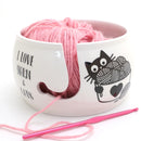 I Love Yarn and Cats Bowl