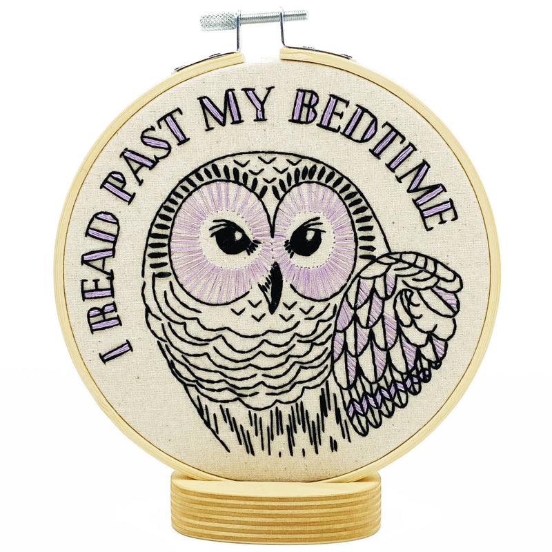 Reading Owl Embroidery Kit