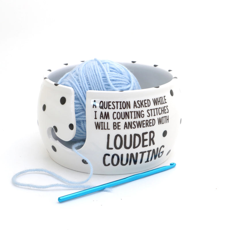 Counting Stitches Yarn Bowl