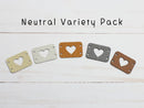 Horizontal Heart Tags