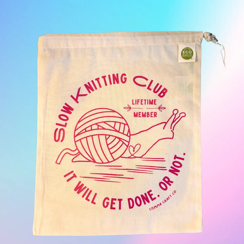 Slow Knitters Club Project Bag