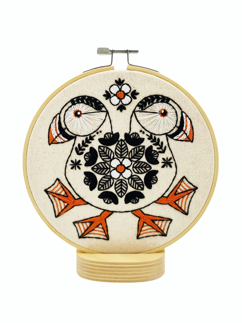 Puffin Embroidery Kit