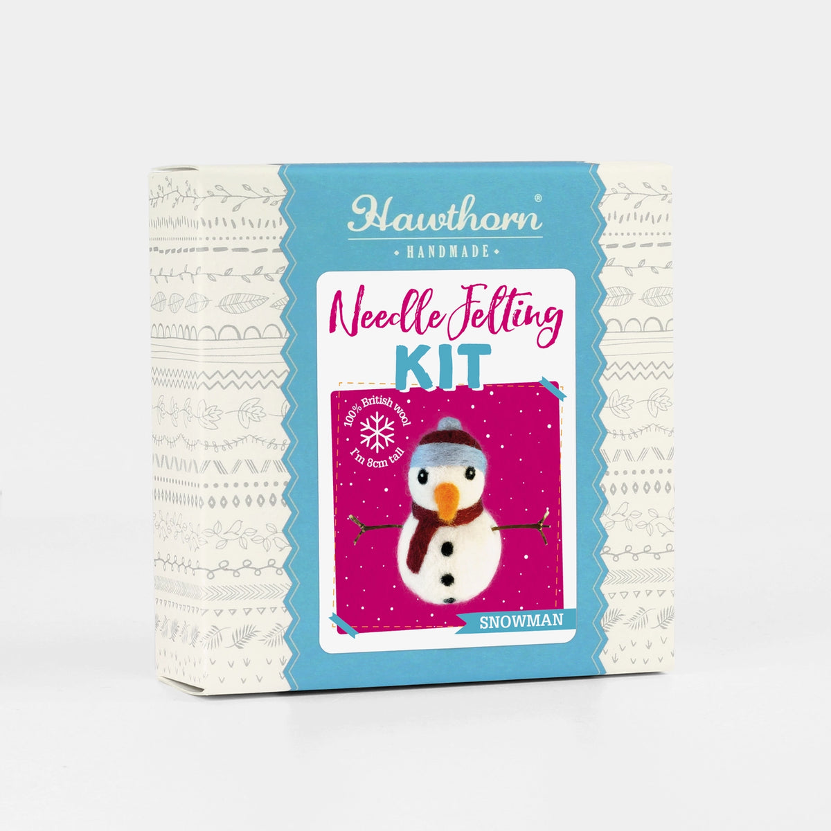 Kit Créatif 2 Modèles – Piquage D’aiguille – Décorations De Noël Père Noël & Bonhomme De Neige