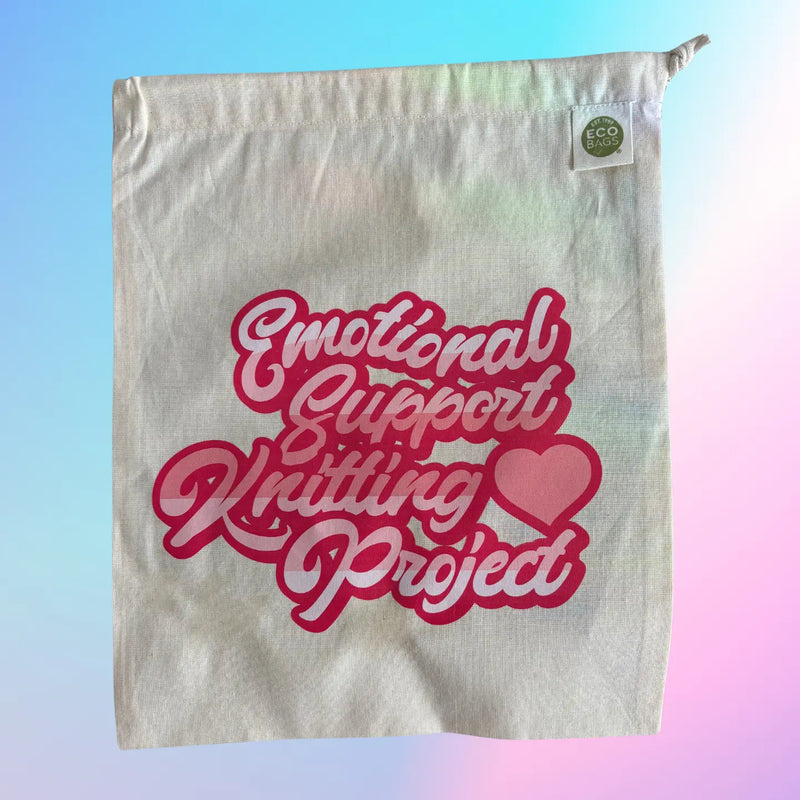 Emotional Support Knitting Project Bag