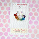 Sparkly Little Heart Shape Stitch Markers