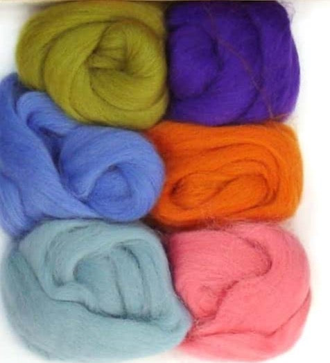 Colonial Paintbox Wool Roving Assortment