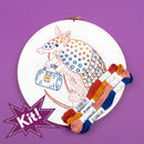 Shopping Armadillo Embroidery kit