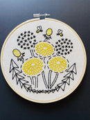 Bee Kind, Dandelion Embroidery Kit