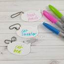 Cat-rinkles Cat Collection - Write On / Wipe Off Project Bag Tags