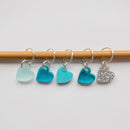 Acrylic Heart Stitch markers