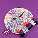 Vibrant Hummingbird Embroidery kit