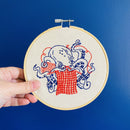 Industrious Octopus Embroidery Kit