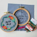 Rose Wreath Embroidery Kit