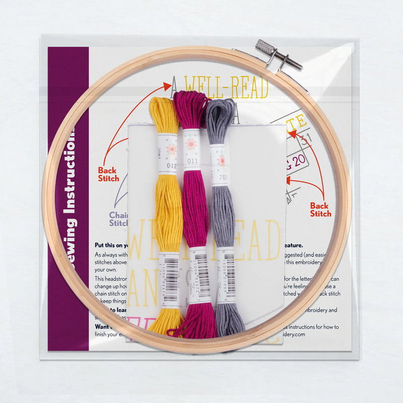 Feminist Librarian Embroidery kit