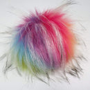 5" Faux Fur Pom Poms