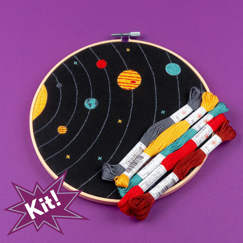 Solar System Embroidery kit