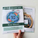 Rose Wreath Embroidery Kit