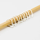 Silver Rain Drops Stitch Markers